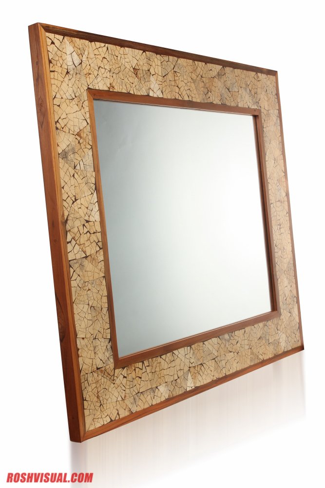 teak mirror