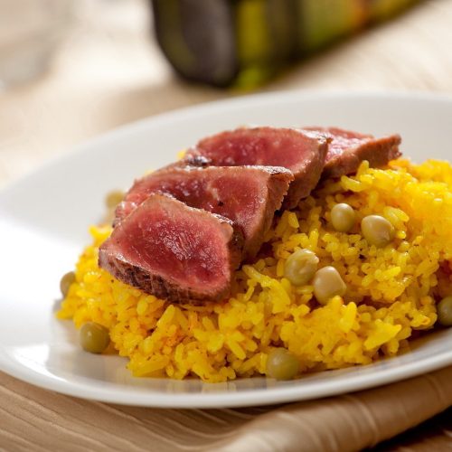 Nasi Kuning Tenderloin khas Yogyakarta Indonesia b