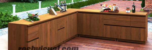kitchen furniture 3d modeling for teak wood drawer panel