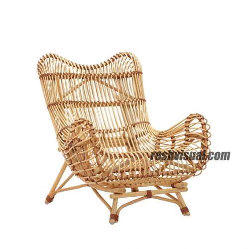 photography of rattan cirebon chair for export