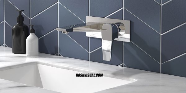 3D bathroom faucet