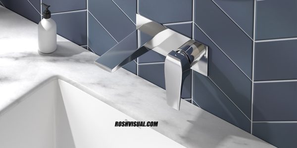 faucet 3D render modeling