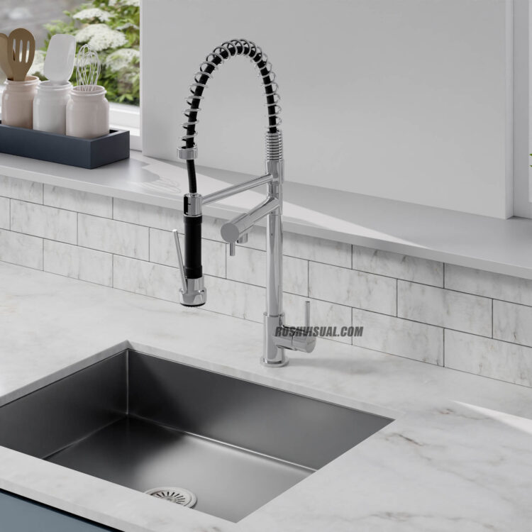 What is kitchen faucet 3D Rendering?