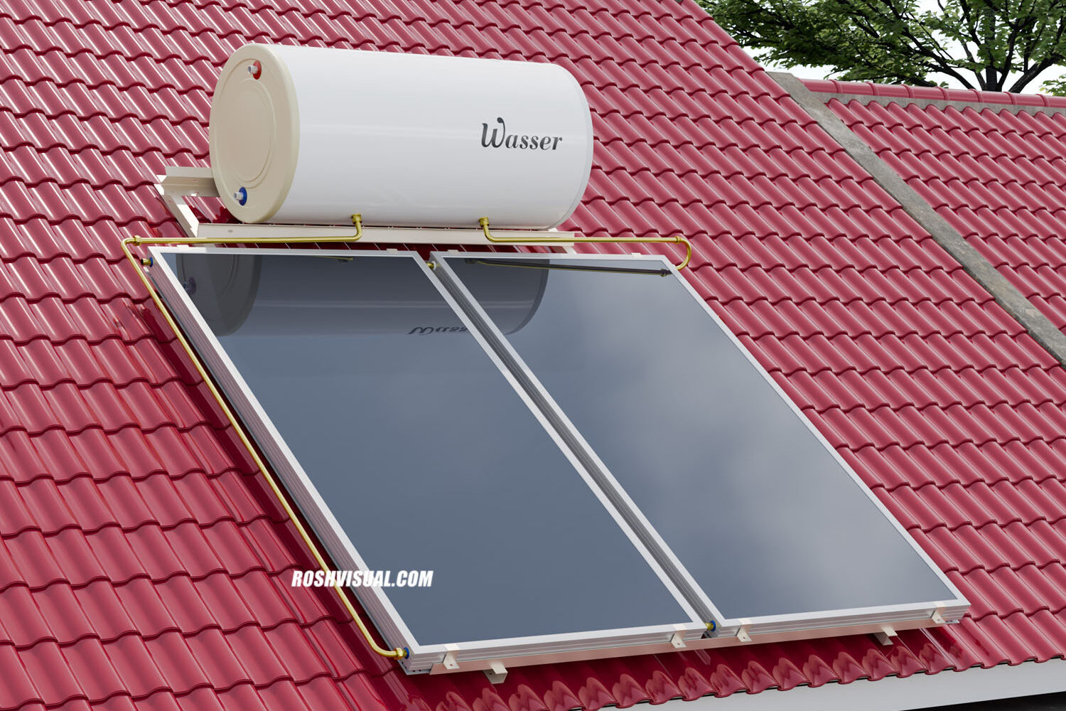 Roof Solar Water Heater
